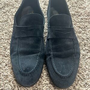 TO BOOT NEW YORK Montpellier  Blue Suede Italian Loafer Slip On. Size 11